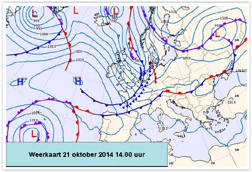 weerkaart 21 10 2014